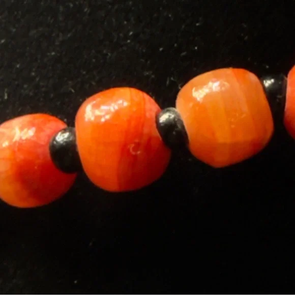 Vintage Colorful Guatemala Beaded Necklace featuring Clay Doll Charms